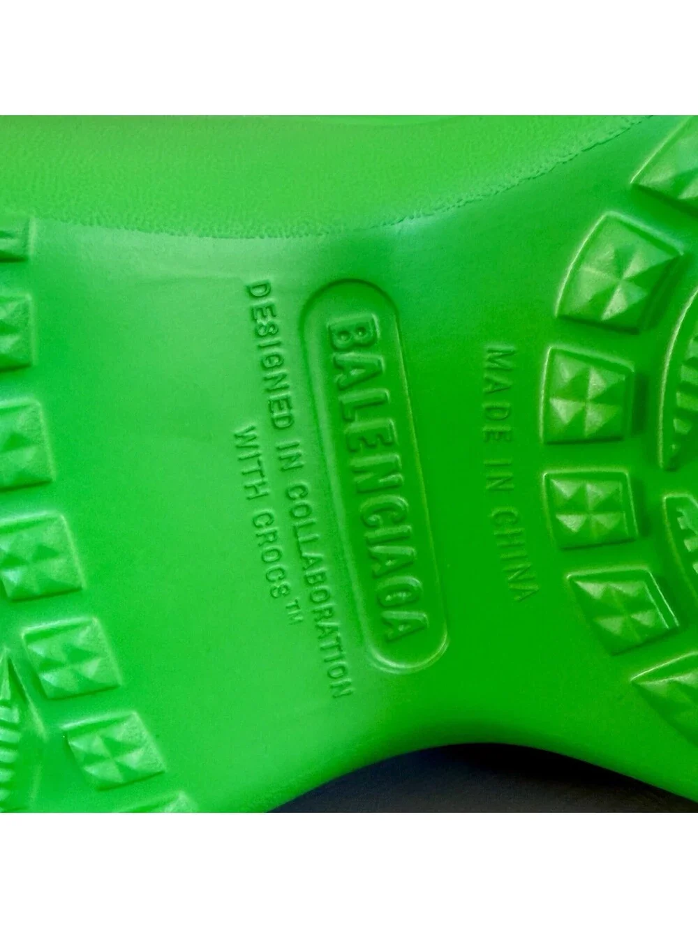 NIB $625 Balenciaga X Crocs Green Pool Slide Sandals Sneaker Designer 42/9